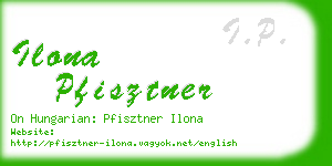 ilona pfisztner business card